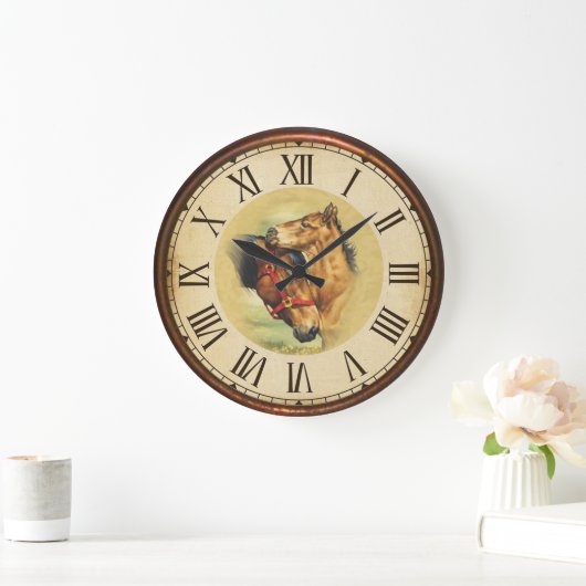 馬 ラージ壁時計 (ホーム)