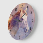 馬 ラージ壁時計 (傾斜)