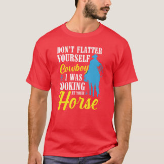 馬+リボルバー+勇敢+自由+友達 Tシャツ
