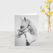 馬、ロデオ カード (黄色い花)