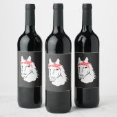 馬 ワインラベル (ボトル)