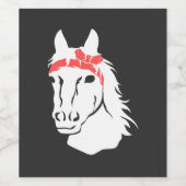 馬 ワインラベル (シングルラベル)