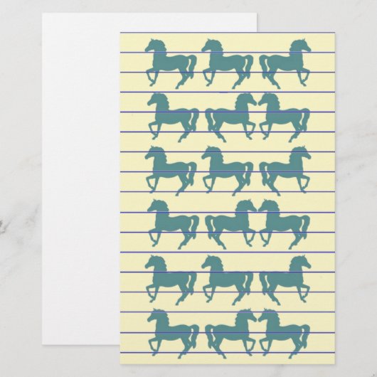 馬 便箋 (正面/裏面)