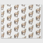 馬 動物 農場 ウェディング ラッピングペーパー (フラット)