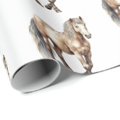 馬 動物 農場 ウェディング ラッピングペーパー (ロールコーナー)