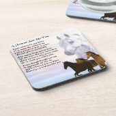 馬-友人の詩のコースター コースター (左側)