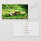 馬 名刺 (正面/裏面)