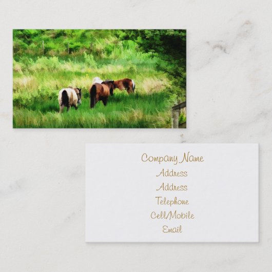 馬 名刺 (正面/裏面)