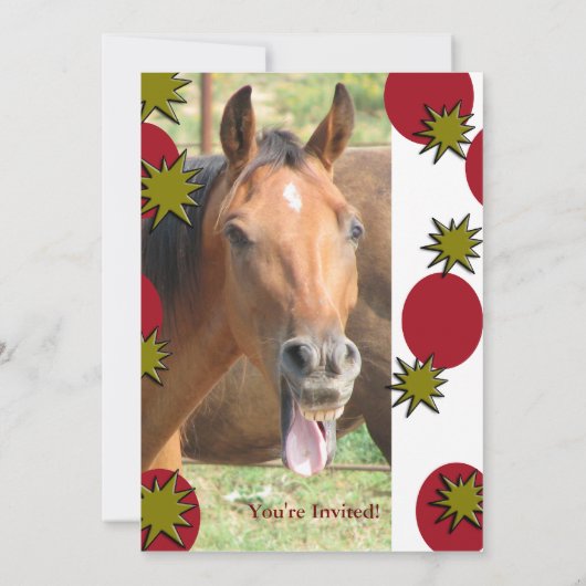 馬 招待状 (裏面)