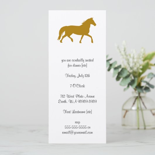 馬 招待状 (スタンド正面)