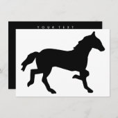 馬 招待状 (正面/裏面)