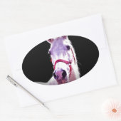 馬 楕円形シール (封筒)