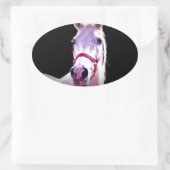 馬 楕円形シール (バッグ)