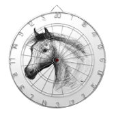 馬：白 ダーツボード (正面)