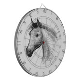 馬：白 ダーツボード (正面左)