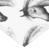 馬：白 テーブルクロス (アングル)