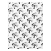 馬：白 テーブルクロス (正面)