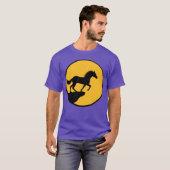 馬 立つ 崖 月 友達 Tシャツ (正面フル)