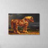 「馬」絵画はジェイムズ・ウォード キャンバスプリント (正面)