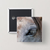 馬 缶バッジ (正面&裏面)