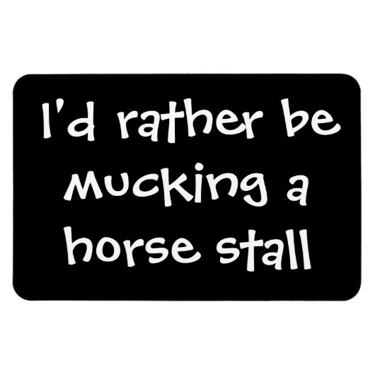 馬、自由に、けちん屋台 マグネット (横)