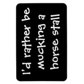 馬、自由に、けちん屋台 マグネット (縦)