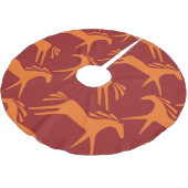 馬：赤シームレス馬術美しい。 ブラッシュドポリエステルツリースカート (アングル)