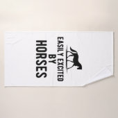 馬 – 馬に簡単に興奮b バスタオル (バスタオル)