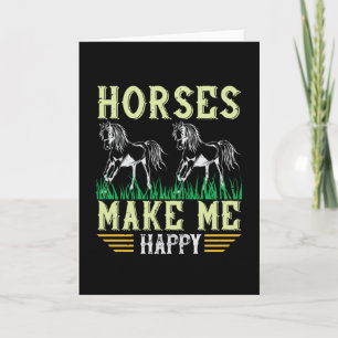 馬 – 馬は私を幸せにする カード
