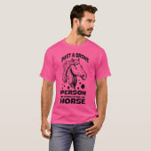 馬 馬小屋 乗馬 馬舎 ギフト アイデア レトロ Tシャツ (正面フル)
