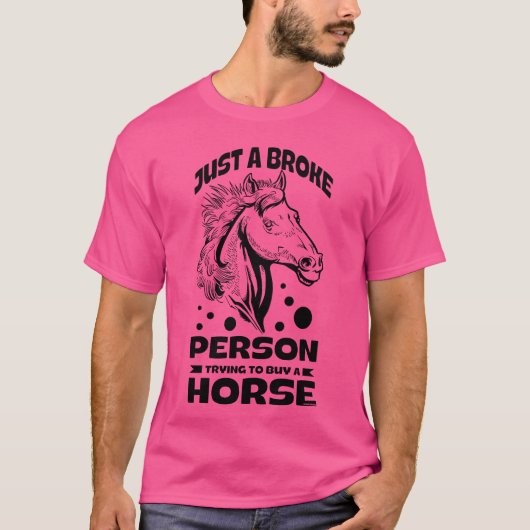馬 馬小屋 乗馬 馬舎 ギフト アイデア レトロ Tシャツ (正面)