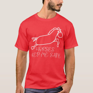 馬 馬術 友達 Tシャツ