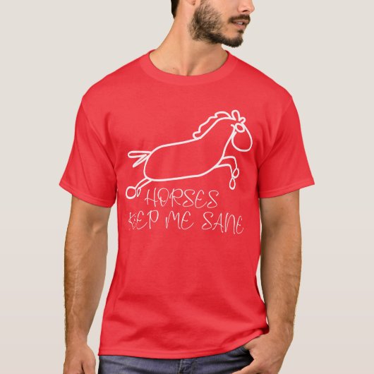 馬 馬術 友達 Tシャツ (正面)