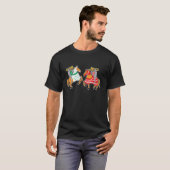 馬 馬術 騎士 中世 馬上槍試合 ルネッサンスフェア Tシャツ (正面フル)