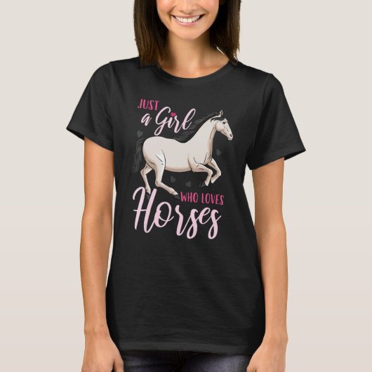 馬 馬術 Tシャツ (正面)