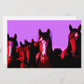 馬 – 馬 便箋 (正面/裏面)