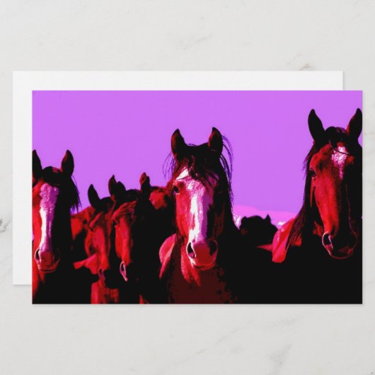 馬 – 馬 便箋 (正面/裏面)