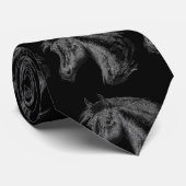 馬:黒 ネクタイ (ロール)
