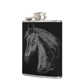 馬：黒 フラスク (左)