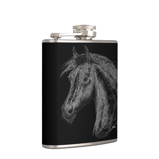 馬：黒 フラスク (右)