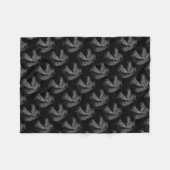 馬：黒 フリースブランケット (正面(横))