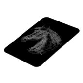 馬:黒 マグネット (左側)