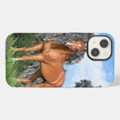 馬 iPhoneケース (裏面横)
