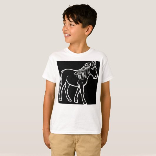 馬 Tシャツ (正面フル)