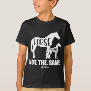 馬Dane同じではない、偉大なDane、おもしろい犬値リスト Tシャツ