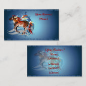 馬Nの明るい羽の名刺 名刺 (正面/裏面)