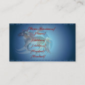 馬Nの明るい羽の名刺 名刺 (裏面)