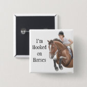 馬Pinで引っ掛けられる 缶バッジ (正面&裏面)