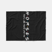 馬Theyll Theyll For You – 馬の馬R フリースブランケット (正面(横))