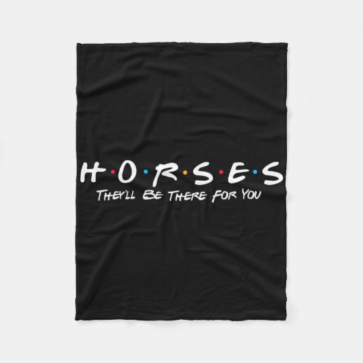 馬Theyll Theyll For You – 馬の馬R フリースブランケット (正面)